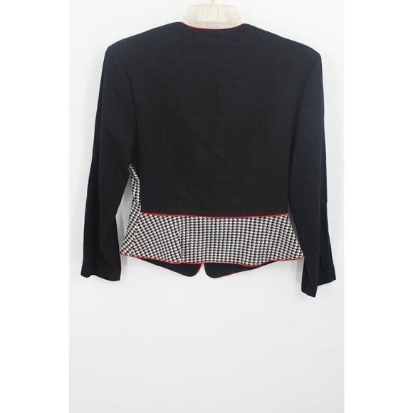 Platinum By Dorothy Schoelen  Size Small Houndstooth Fitted Blazer - Picture 4 of 6